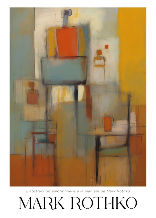 Inspired by Mark Rothko – Abstract Figures Poster