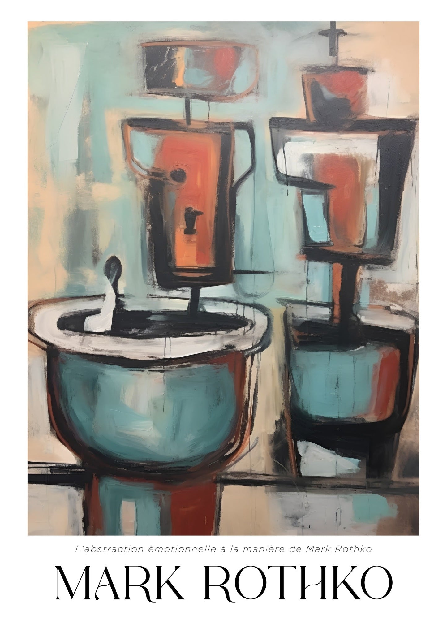 Inspired by Mark Rothko – Dual Forms Poster