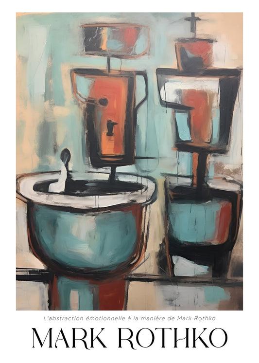 Inspired by Mark Rothko – Dual Forms Poster