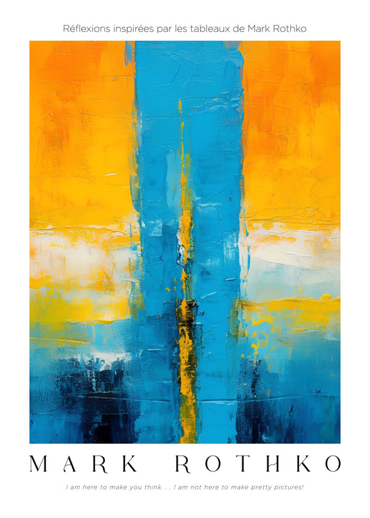 Inspired by Mark Rothko – Radiant Divide Poster
