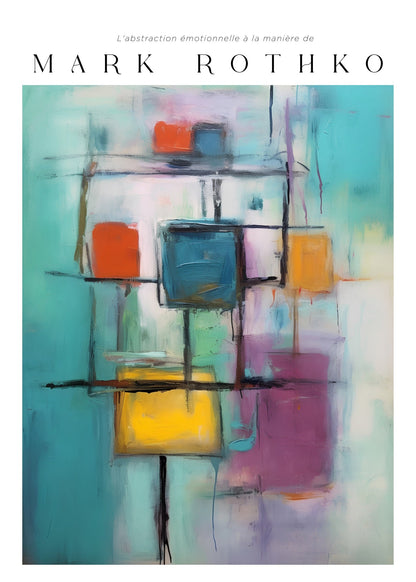 Inspired by Mark Rothko – Structured Balance Poster