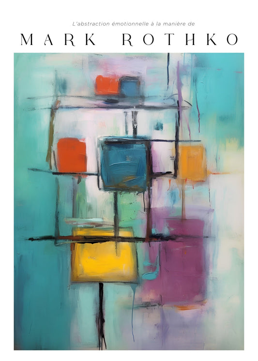 Inspired by Mark Rothko – Structured Balance Poster