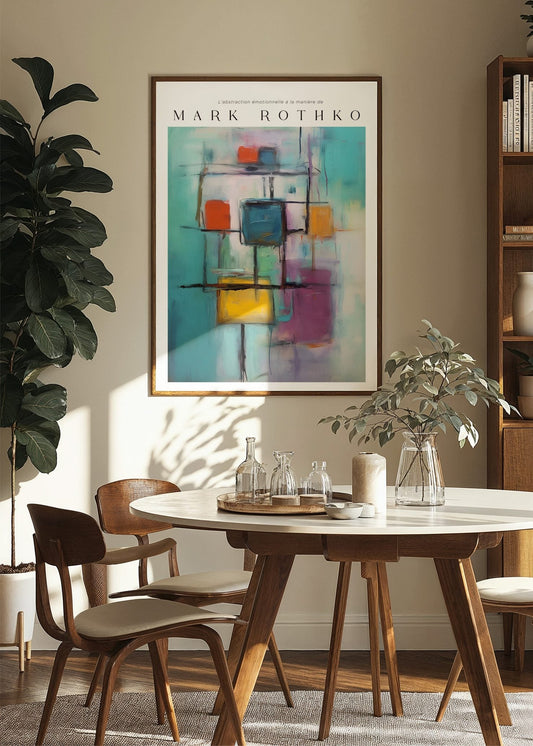 Inspired by Mark Rothko – Structured Balance Poster