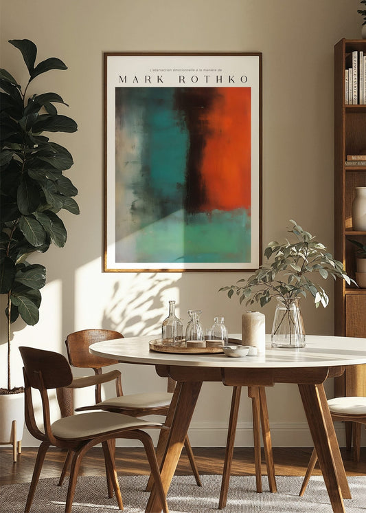 Inspired by Mark Rothko – Emerald Fade Poster