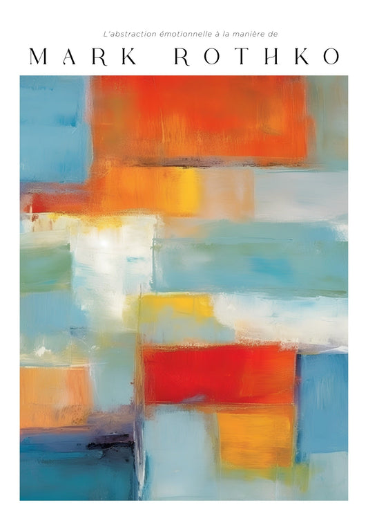 Inspired by Mark Rothko – Spectrum Layers Poster