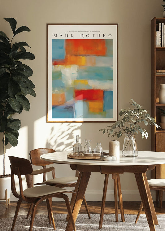 Inspired by Mark Rothko – Spectrum Layers Poster