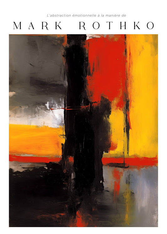 Inspired by Mark Rothko – Shadow Divide Poster