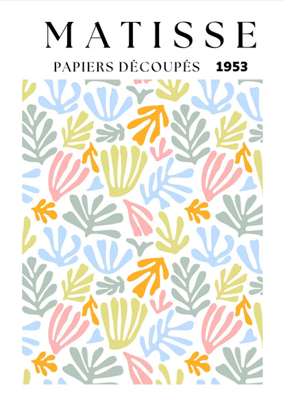 Inspired by Matisse – Pastel Garden Poster