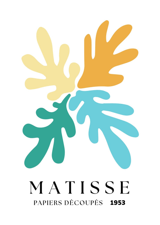 Inspired by Matisse – Sea Shapes Poster