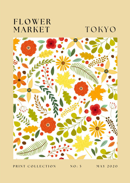 Flower Market – Tokyo Bloom Poster