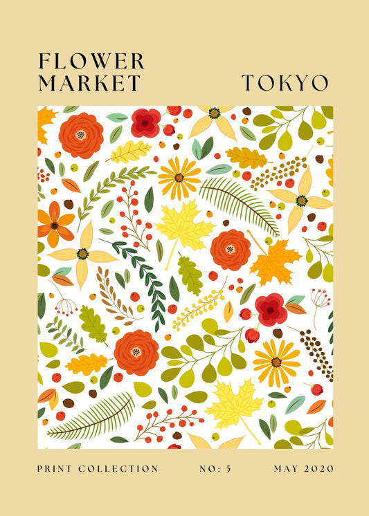 Flower Market – Tokyo Bloom Poster
