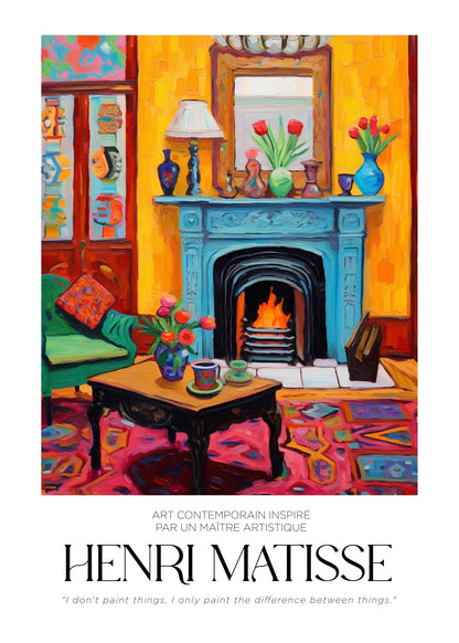 Inspired by Matisse – Warm Interior Poster
