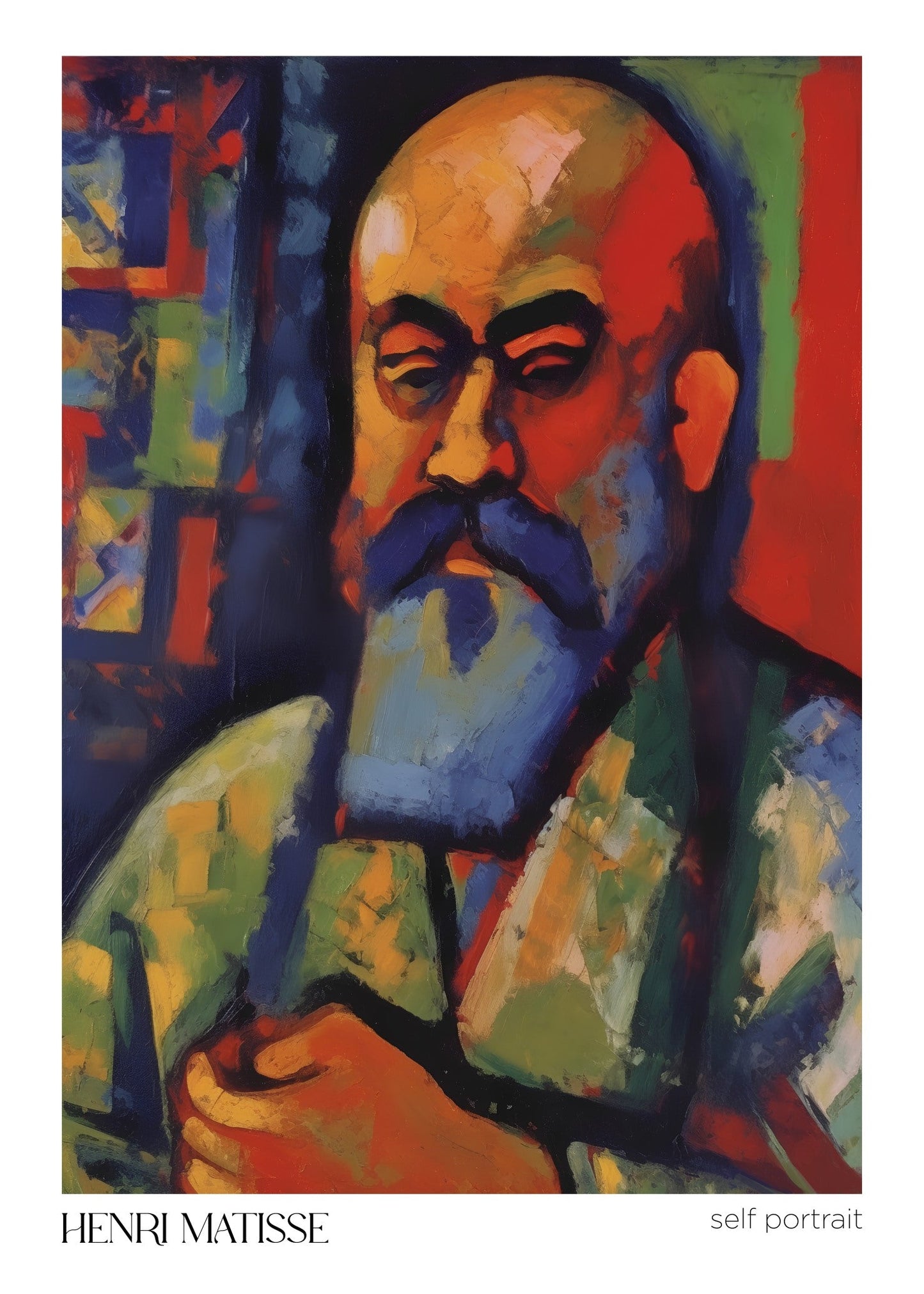 Inspired by Matisse – Self Portrait Poster