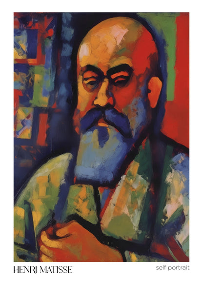 Inspired by Matisse – Self Portrait Poster
