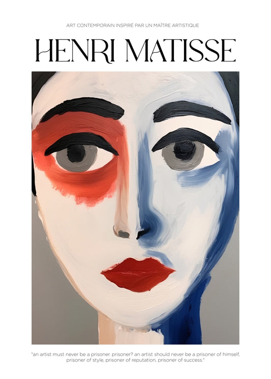 Inspired by Matisse – Duality Portrait Poster