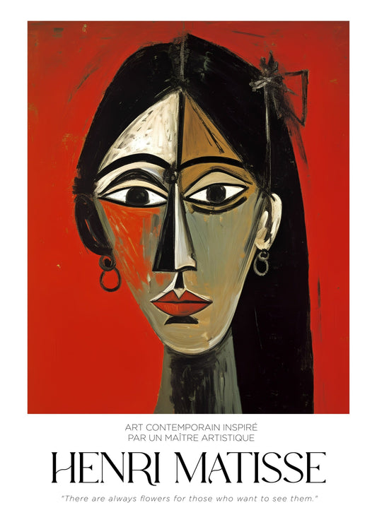 Inspired by Matisse – Abstract Woman Poster