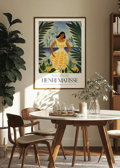 Inspired by Matisse – Tropical Dress Poster