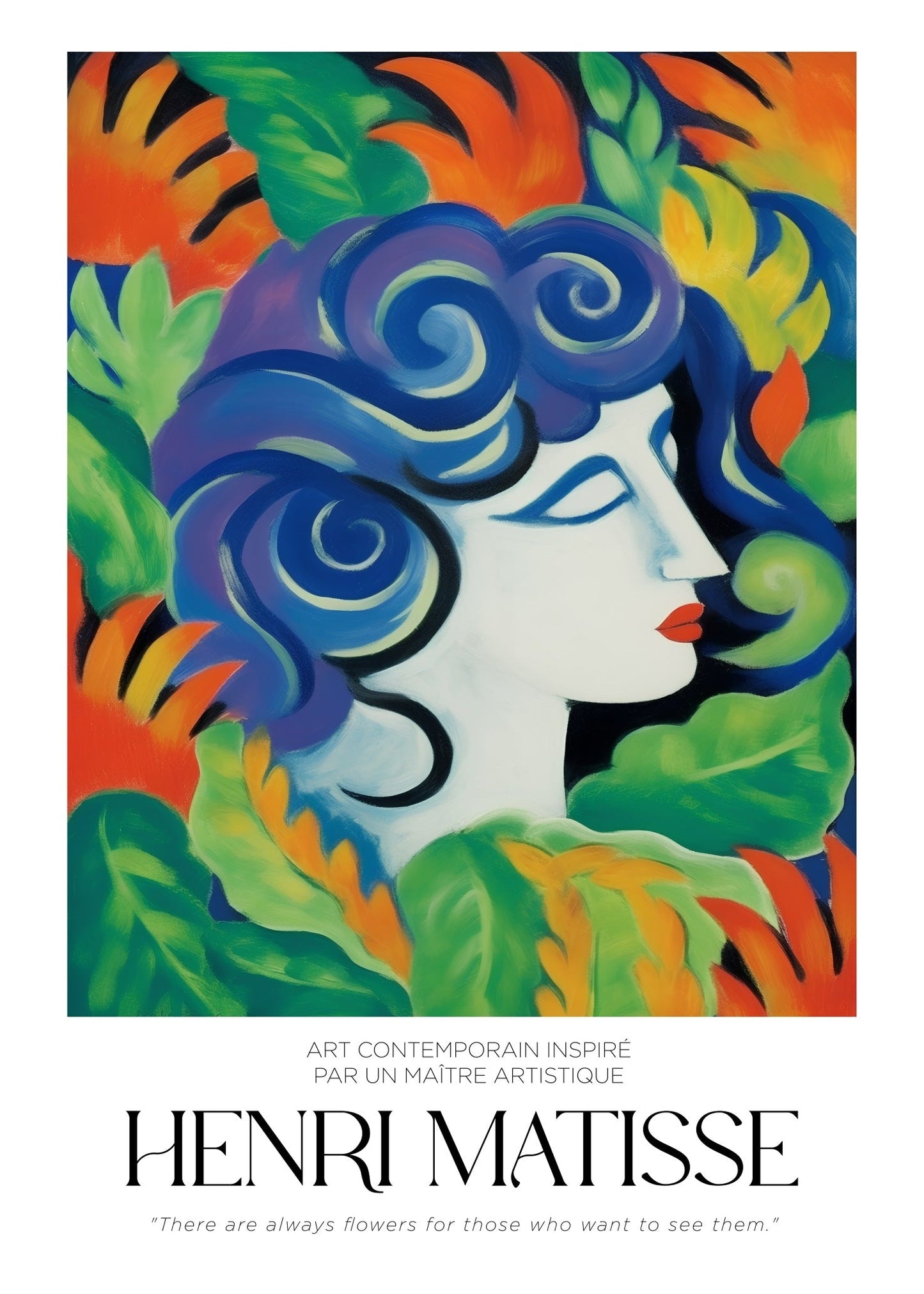 Inspired by Matisse – Dreaming Muse Poster