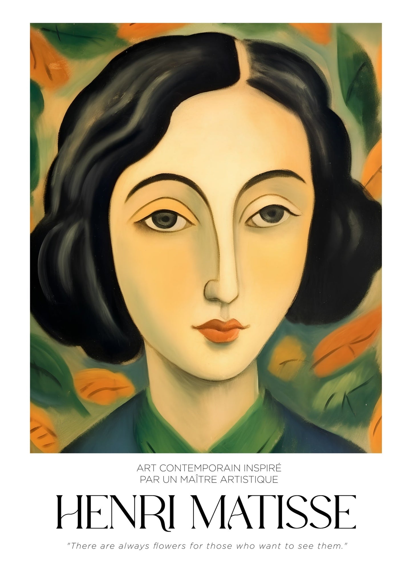 Inspired by Matisse – Autumn Gaze Poster
