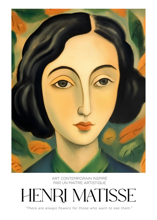 Inspired by Matisse – Autumn Gaze Poster