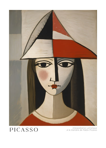 Inspired by Picasso – Cubist Portrait Poster