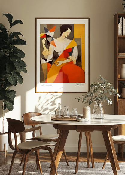 Inspired by Picasso – Geometric Grace Poster