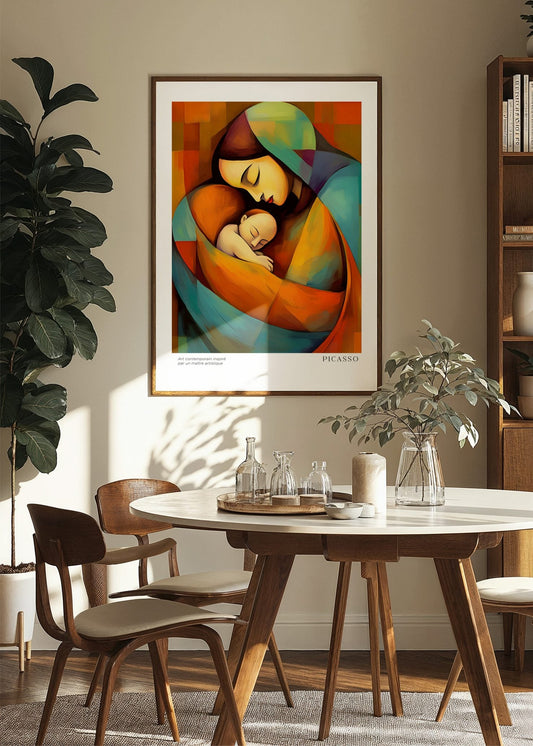 Inspired by Picasso – Maternal Embrace Poster