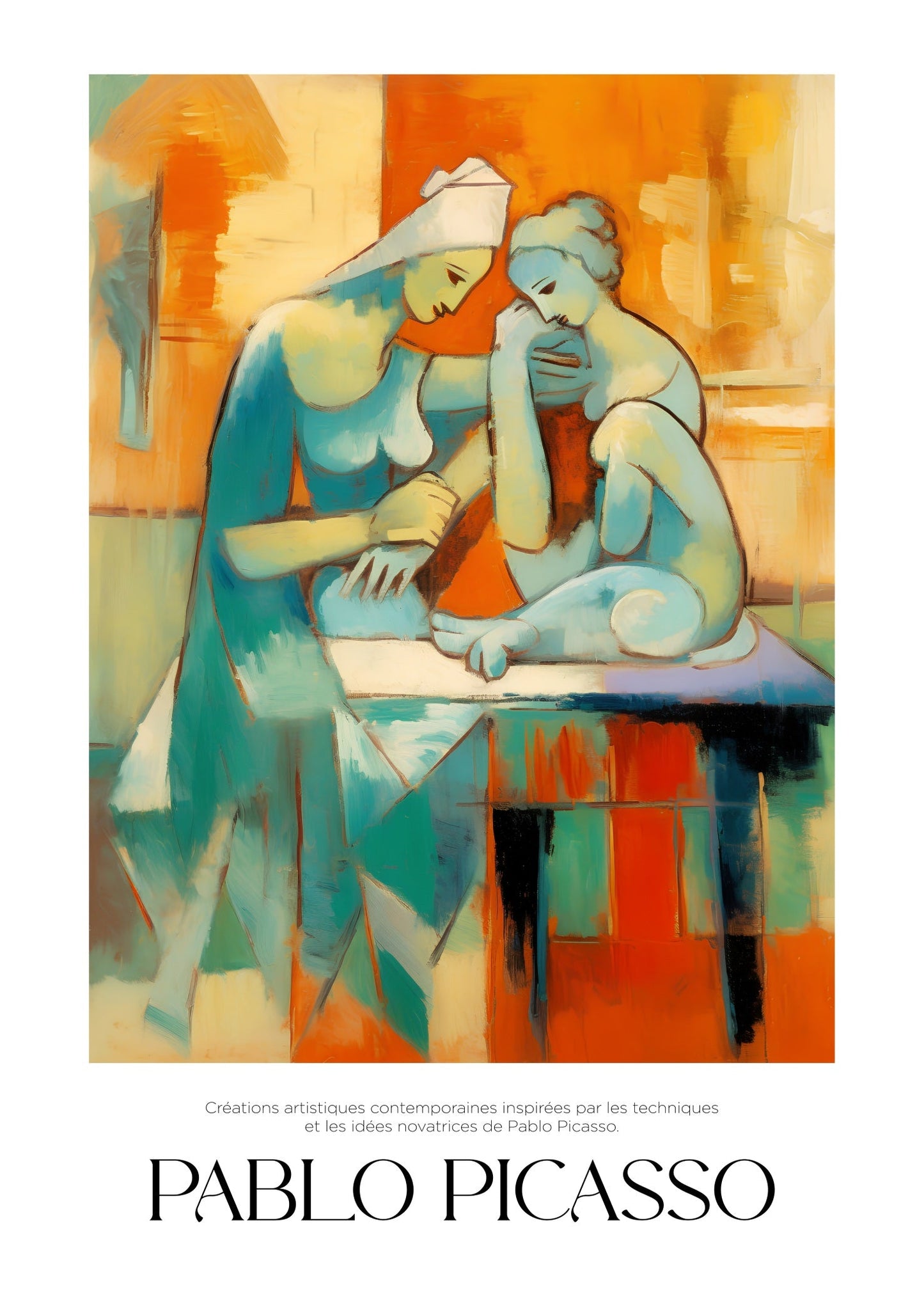 Inspired by Picasso – Atelier Scene Poster