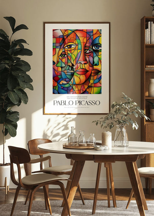 Inspired by Picasso – Spectrum Faces Poster