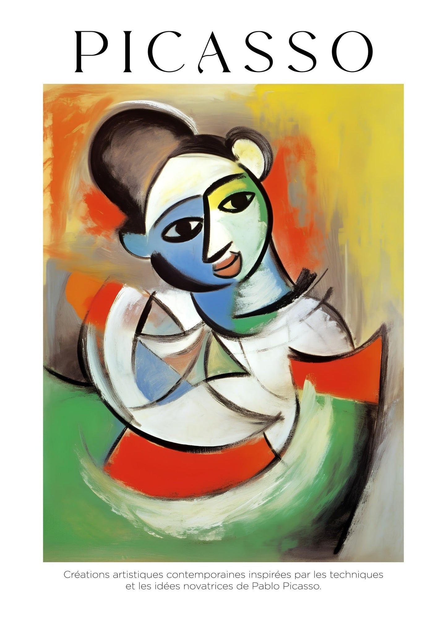 Inspired by Picasso – Abstract Smile Poster