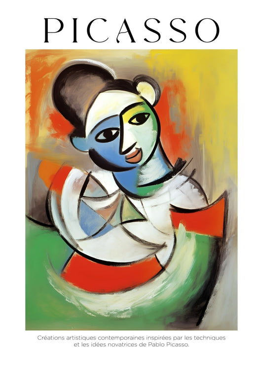 Inspired by Picasso – Abstract Smile Poster
