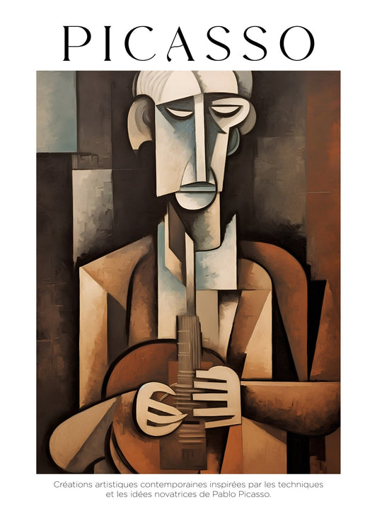 Inspired by Picasso – The Guitarist Poster