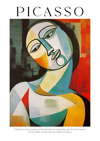 Inspired by Picasso – Reflective Muse Poster