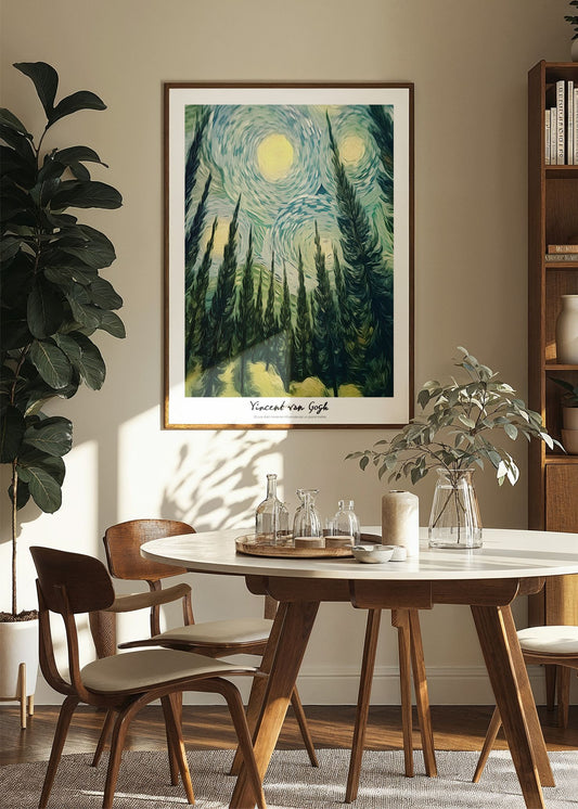 Inspired by Van Gogh – Whispering Pines Poster