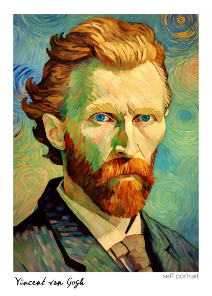 Inspired by Van Gogh – Self Portrait Poster