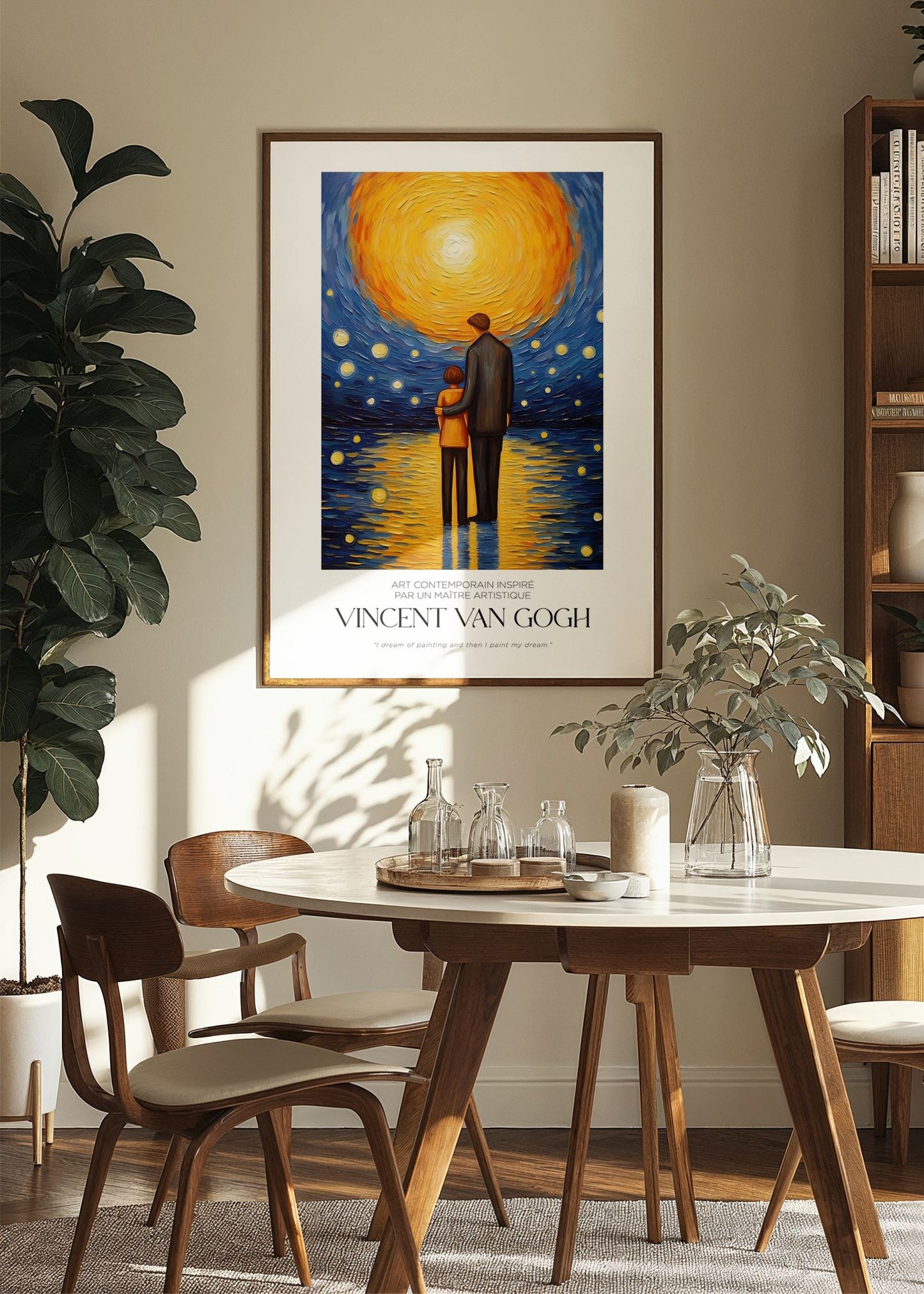 Inspired by Van Gogh – Embrace Under the Sun Poster