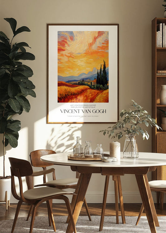 Inspired by Van Gogh – Golden Fields Poster