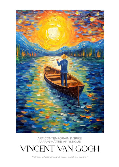 Inspired by Van Gogh – The Rowing Dream Poster