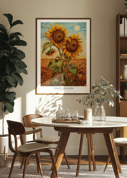 Inspired by Van Gogh – Twin Sunflowers Poster