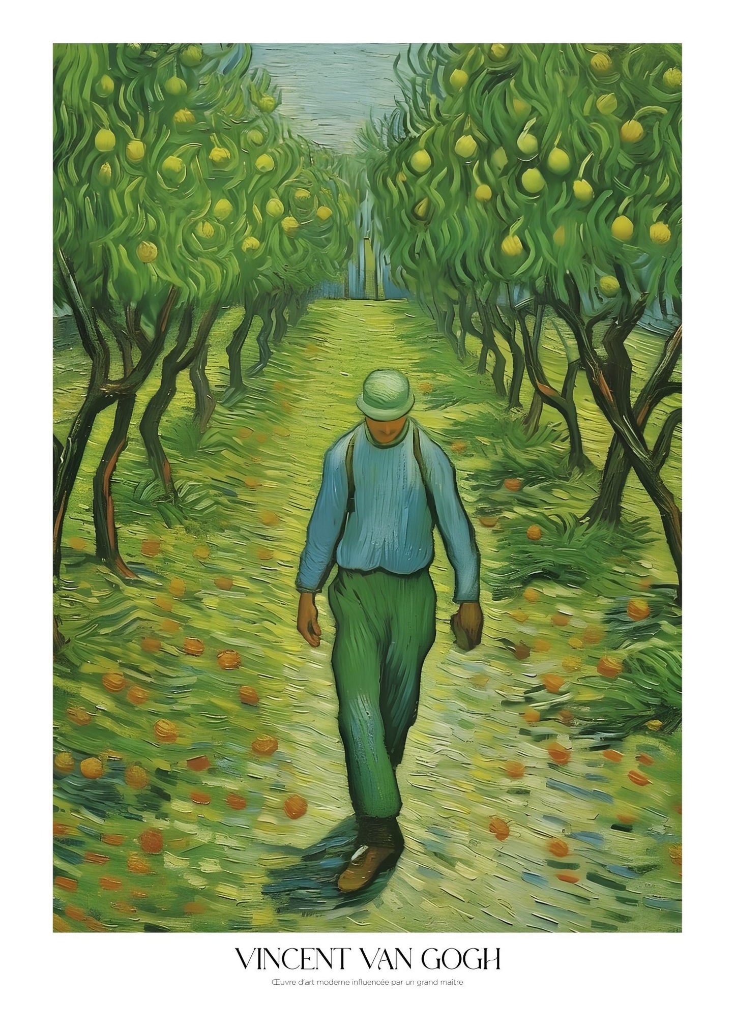Inspired by Van Gogh – Orchard Stroll Poster