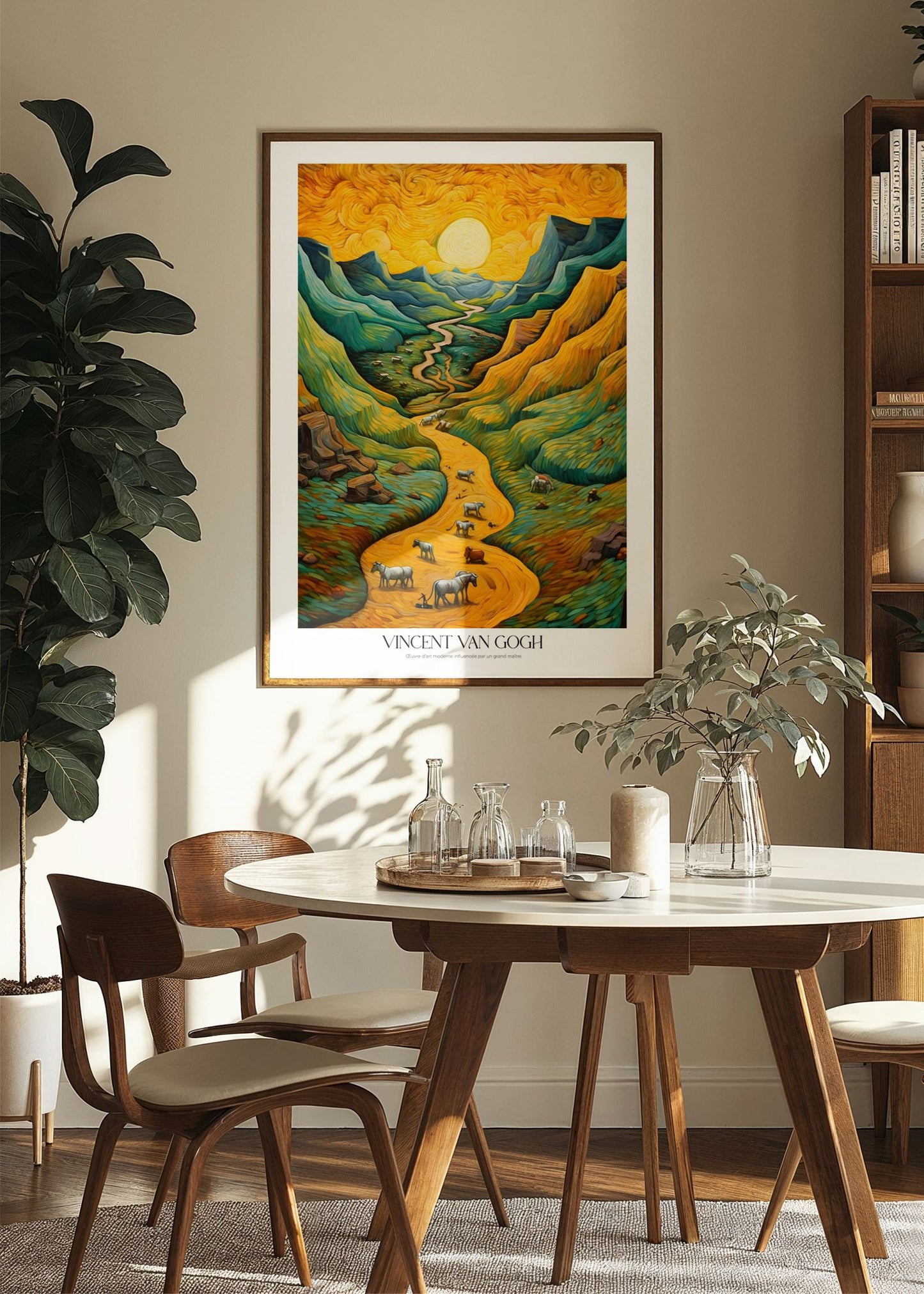Inspired by Van Gogh – Golden Valley Poster