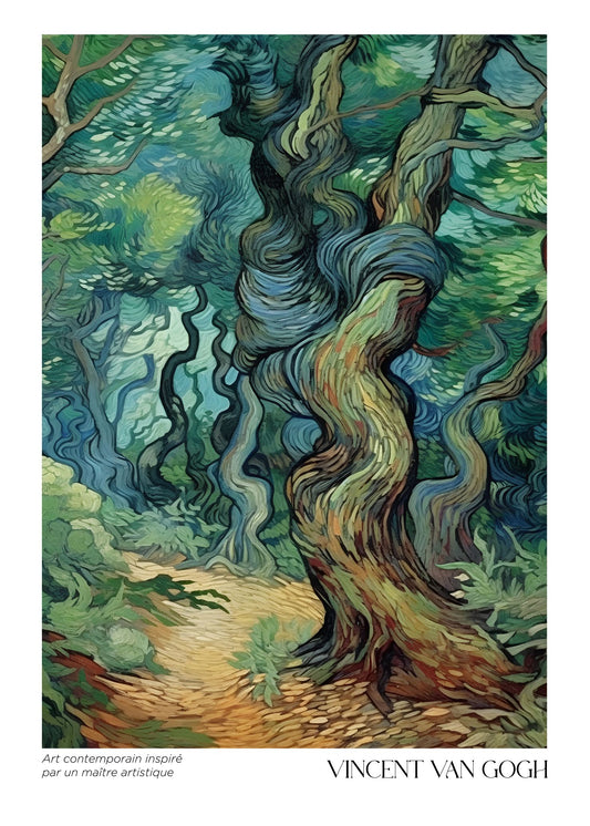 Inspired by Van Gogh – Twisted Grove Poster