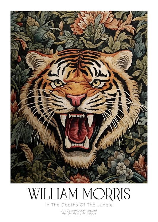 Inspired by William Morris – The Roaring Tiger Poster