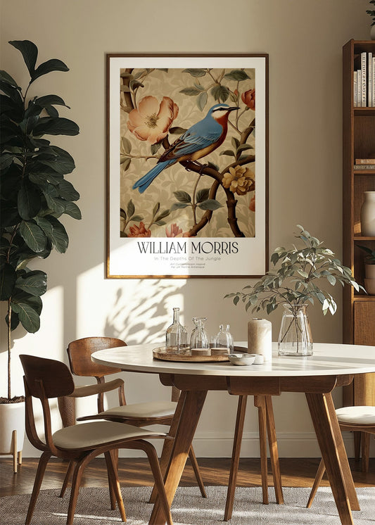 Inspired by William Morris – The Blue Bird Poster