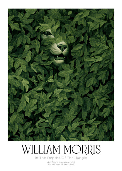 Inspired by William Morris – Eyes in the Jungle Poster