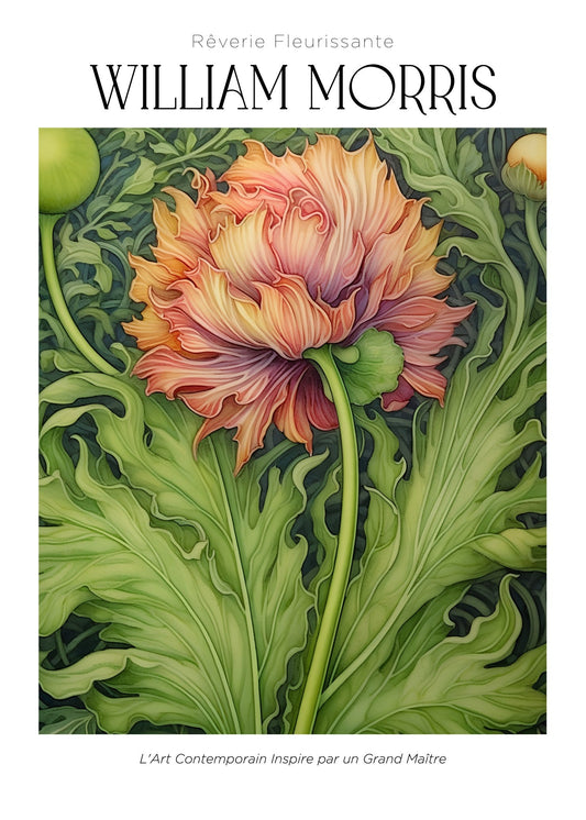Inspired by William Morris – Coral Bloom Poster