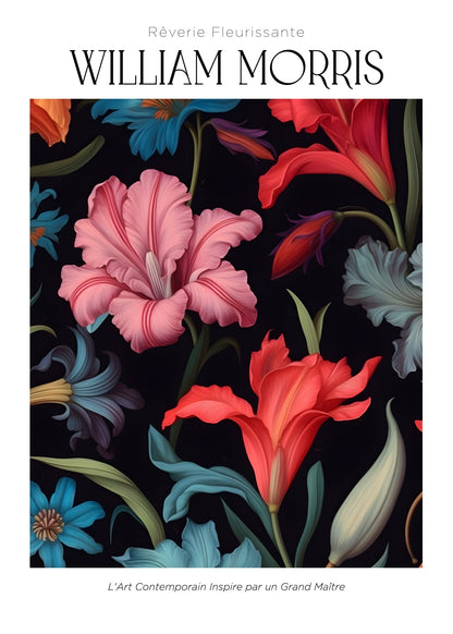 Inspired by William Morris – Midnight Garden Poster