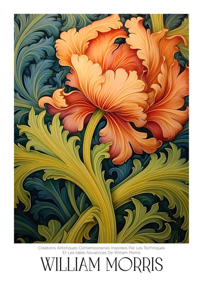 Inspired by William Morris – Golden Flower Poster