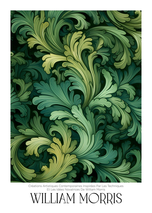 Inspired by William Morris – Verdant Leaves Poster