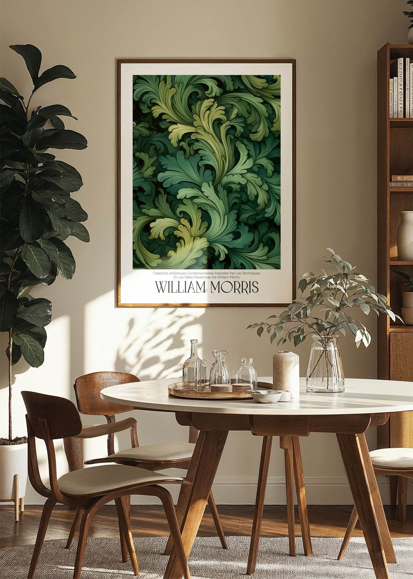 Inspired by William Morris – Verdant Leaves Poster